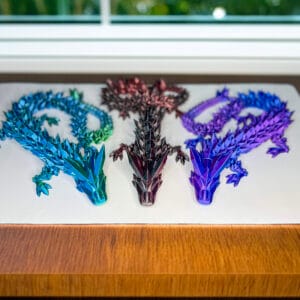 Articulated Crystal Dragon, 14 inches (Medium)